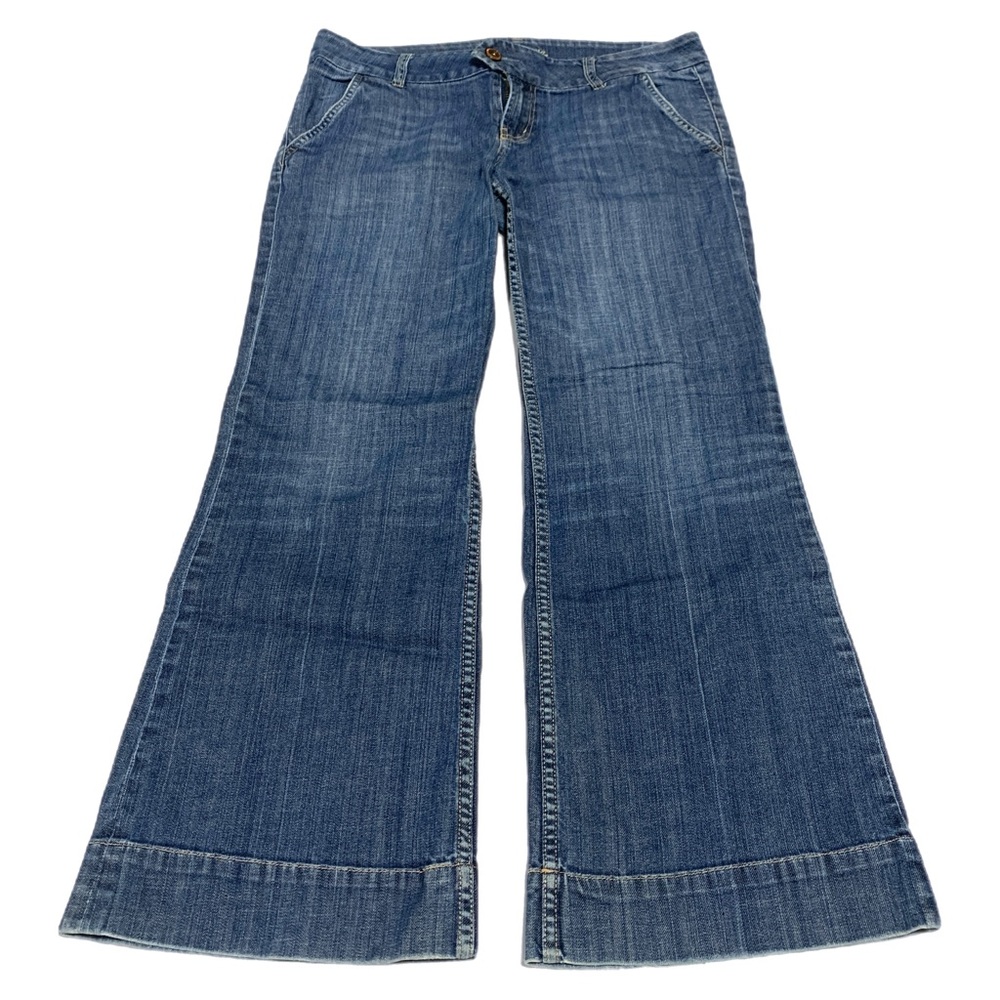 American Eagle Outfitters Bell Bottom Jeans Medium Wash 0679 Flare‎ Wideleg